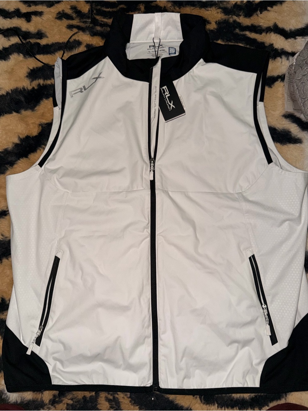 Ralph Lauren White and Black RLX Performance Vest